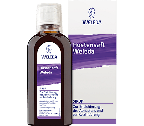 Hustensaft Flasche & Packung