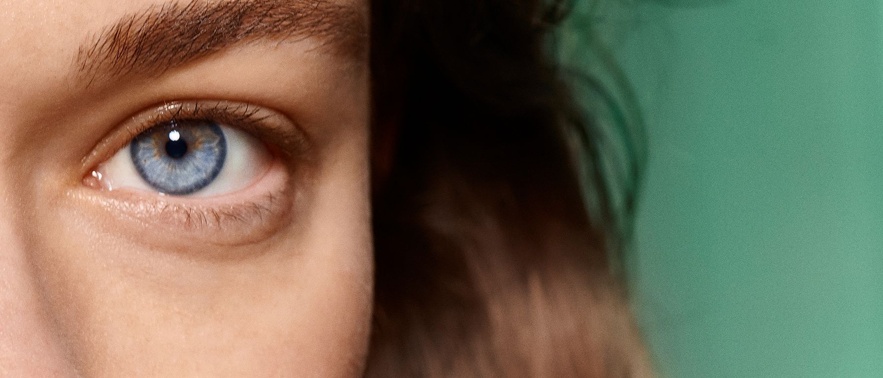Close-up eines Auges von einer Frau