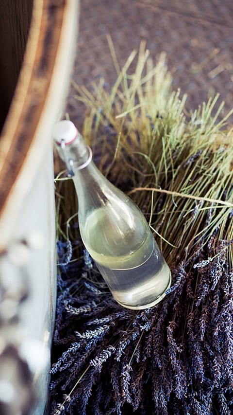 Lavendelöl in Flasche
