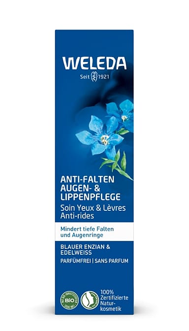 Anti-Falten Augen- und Lippenpflege Blauer Enzian & Edelweiß