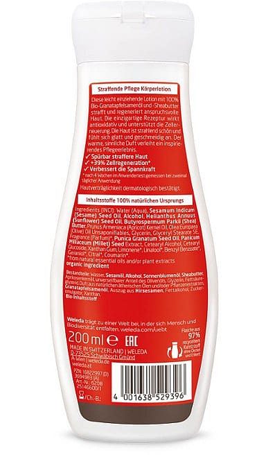 Straffende Pflege Körperlotion Granatapfel