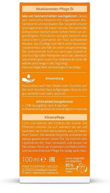 Sanddorn Vitalisierendes Pflege-Öl