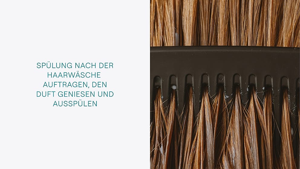 Kamm kämmt durch Haare