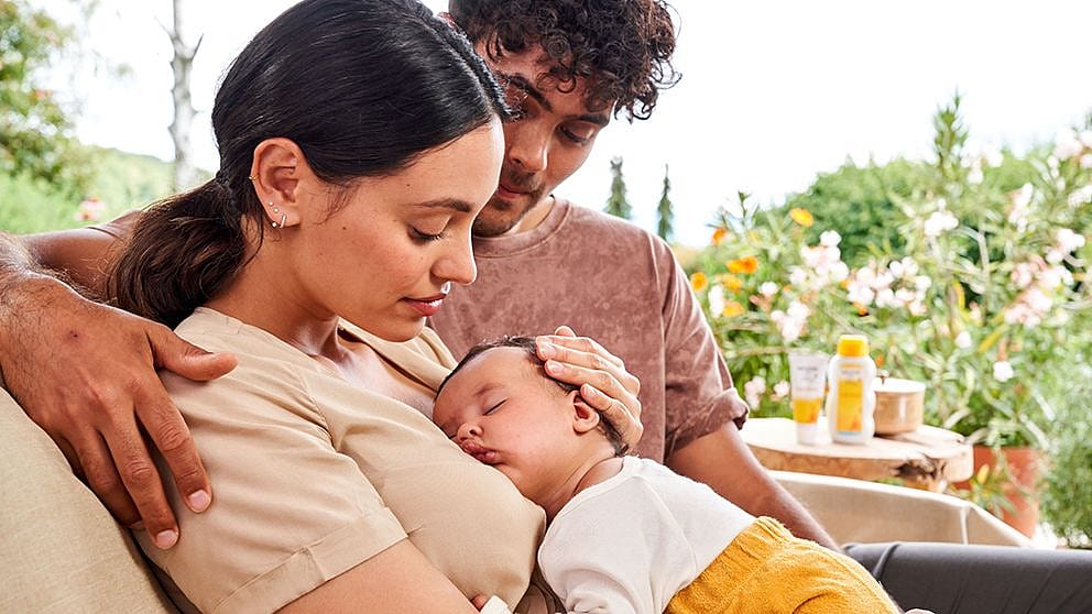 Familie mit Baby