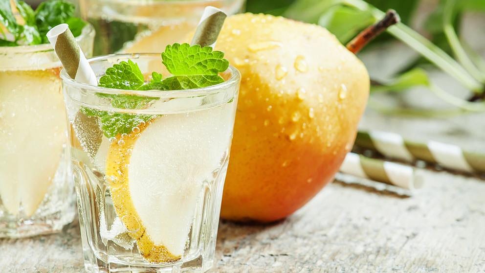 Birken Saft Schorle mit Birne